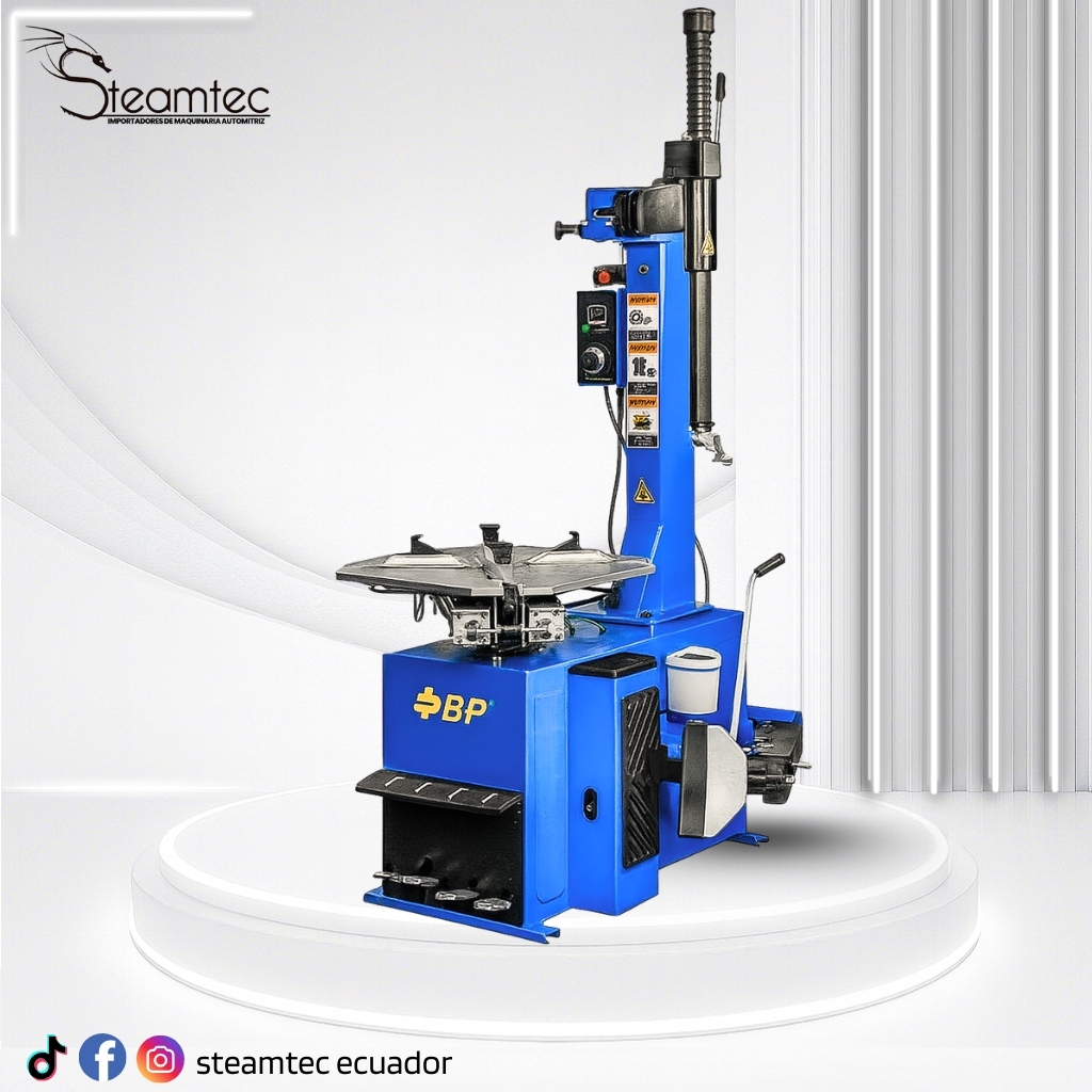 Desenllantadora 4 pedales BP cilíndrica profesional para taller automotriz