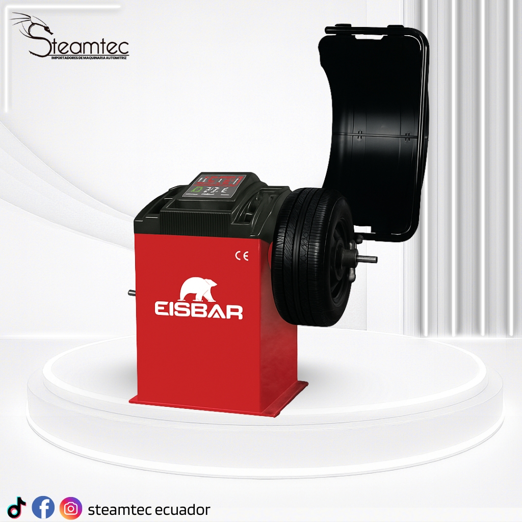 Balanceadora de llantas EISBAR para talleres automotrices y tecnicentros