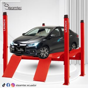 Elevador 4 Postes 4 Toneladas Alineación Launch