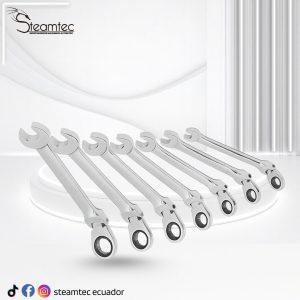 Llaves Automotrices Tipo Rachet Flexible (7 piezas)