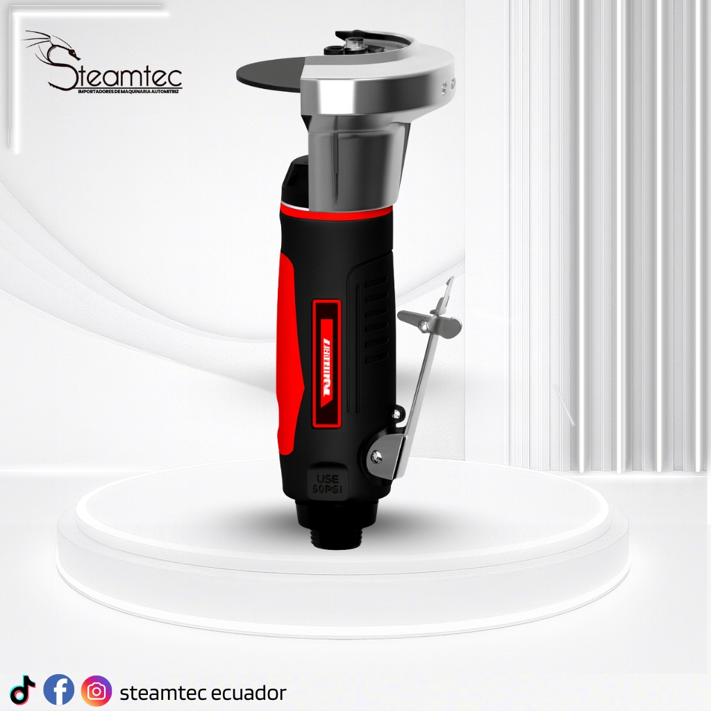 Amoladora Neumática Angular 90° BGS 3269 - 155 Mm, 18000 Rpm, Para Desbastar, Cortar Y Pulir