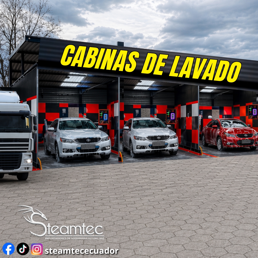 Cabinas de lavado automatizado Steamtec para car wash automotriz