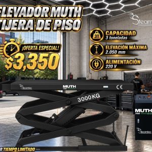 Elevador Muth Tipo Tijera de Piso ⚙️⬛