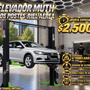 Elevador Muth Dos Postes Riel Aérea 🚙⚙️