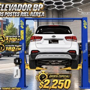 Elevador BP Dos Postes Riel Aérea 🚗💙