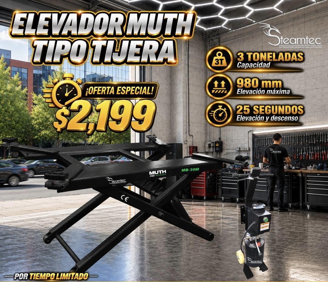 59f68fe9-aca6-43df-9358-fcdcc244588a Elevador Muth Tipo Tijera MB-30M ✂️⚡