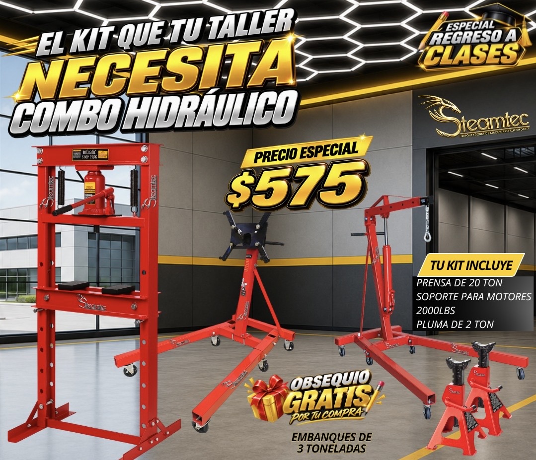 Combo Hidráulico Steamtec 🛠️🔴