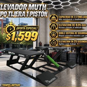 Elevador Muth Tipo Tijera - 1 Pistón 🔧⚡