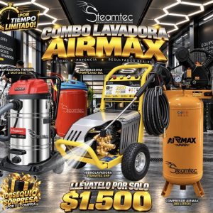 Combo Lavadora Airmax – Equipo Completo para Lavado Automotriz Profesional