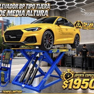 Elevador BP Tipo Tijera - Media Altura 🔵⚙️