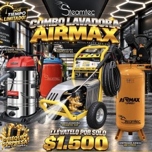 Combo Lavadora Airmax - Steamtec 🧹💦
