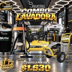 Combo Lavadora Profesional - Steamtec 🧼💨