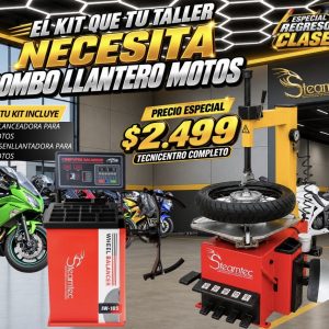 Combo Llantero para Motos - Steamtec 🛵