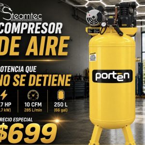 Compresor de Aire Porten - Steamtec 🟡💨