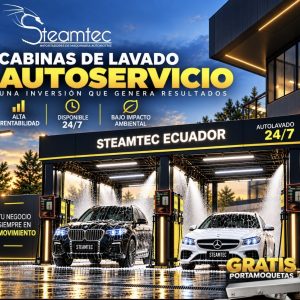 Cabinas de Lavado Autoservicio Steamtec